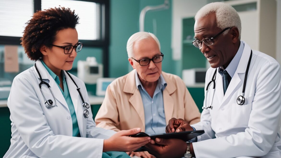 dementia care and diagnosis old patient and doctor Dementia care and diagnosis