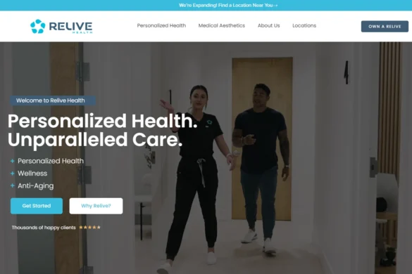 Relive Health Clinic website